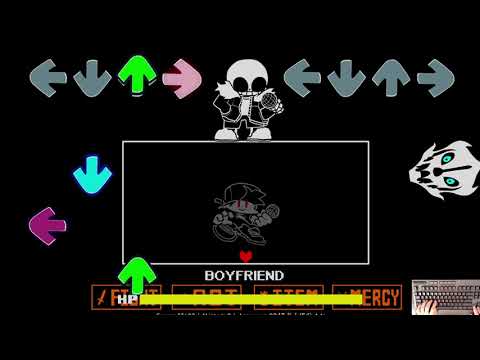 FNF Indie Cross Sans   Burning in Hell Genocide Song 4k