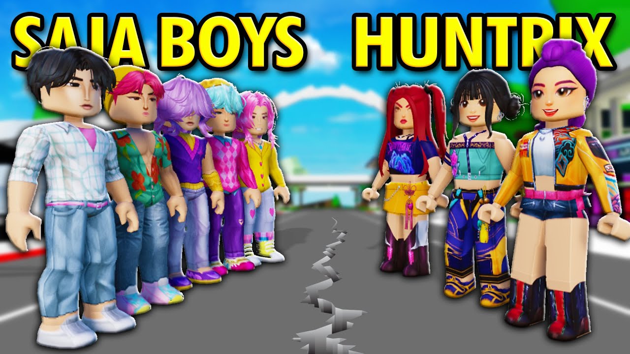 HUNTRIX FAMILY vs SAJA BOYS FAMILY in BROOKHAVEN RP!