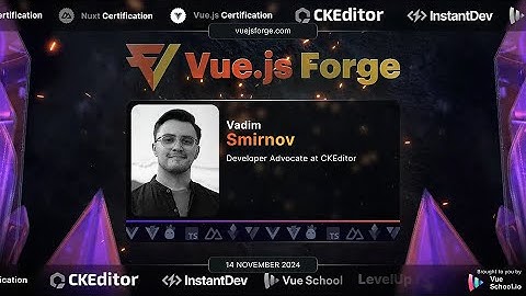 Vue.js Forge 2024: Vadim Smirnov - Build a Google Docs clone with CKEditor 5 & Vue.js Solution LIVE