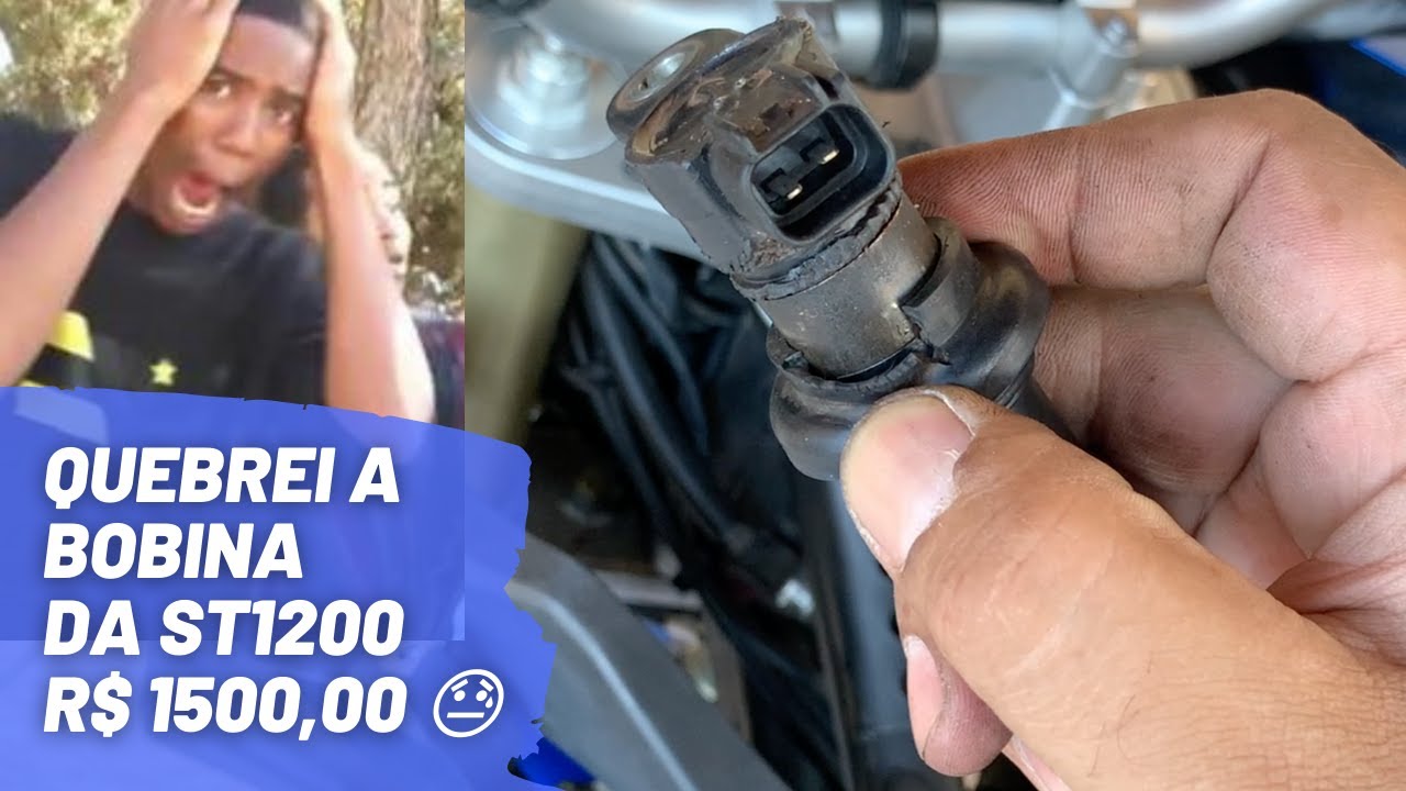 Quebrei a bobina de R$ 1500 reais da Super Ténéré 1200!! 😰 Aproveitei e troquei as velas! 😁