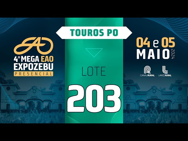 LOTE 203   EAO B8606