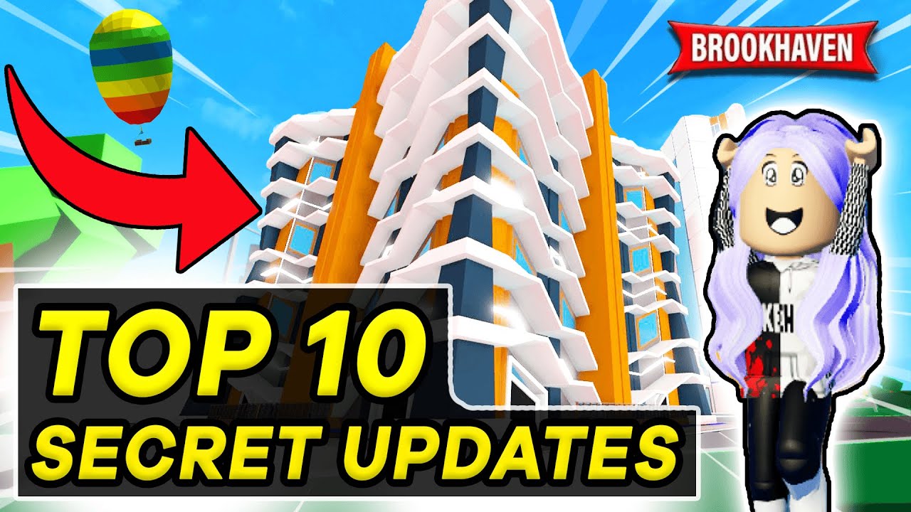 10 New Secrets in The Roblox Brookhaven 🏡RP TOWN HALL UPDATE! - BiliBili