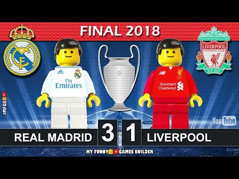 Champions League Final 2018 • Real Madrid vs Liverpool 3-1 • Kiev All Goals Highlights Lego Football