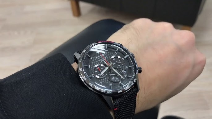 Seiko Chronograph Quartz Black Dial Men's Watch SSB359P1 (Unboxing)  @UnboxWatches - YouTube