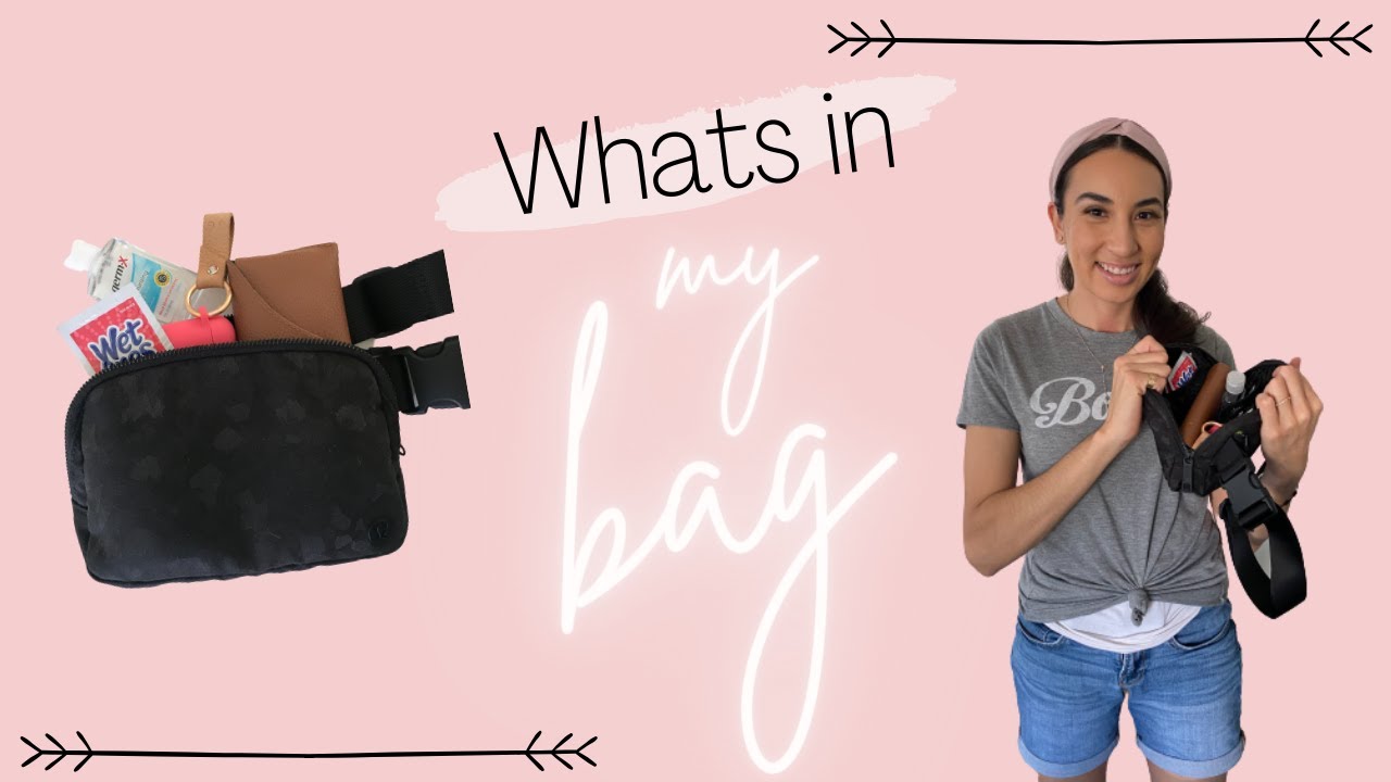 What's in my bag / fanny pack. Essentials Dog Mom YouTube
