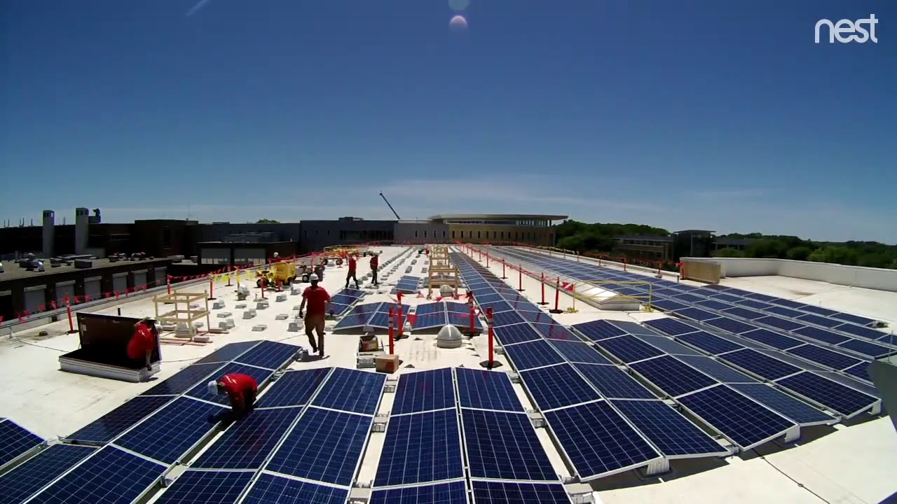 Madison College Solar PV Installation Time Lapse 061418 - YouTube