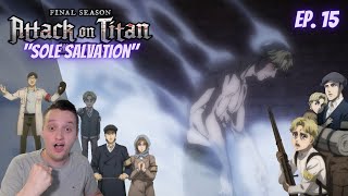 SOLE SALVATION | Attack on Titan Season 4 Episode 15 Reaction / Review