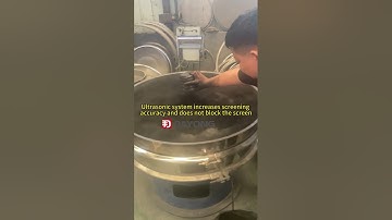Ultrasonic rotary vibrating screen to screen carbon black powder