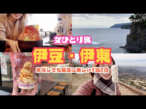 [ENG SUB] 女ひとり伊豆旅行♡1泊2日食い倒れVlog