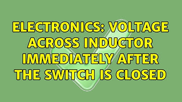 Electronics: Voltage across inductor immediately after the switch is closed