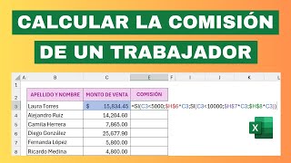 ✅¿Cómo calcular las comisiones por ventas en Excel?🔴3 Ejemplos prácticos🔴