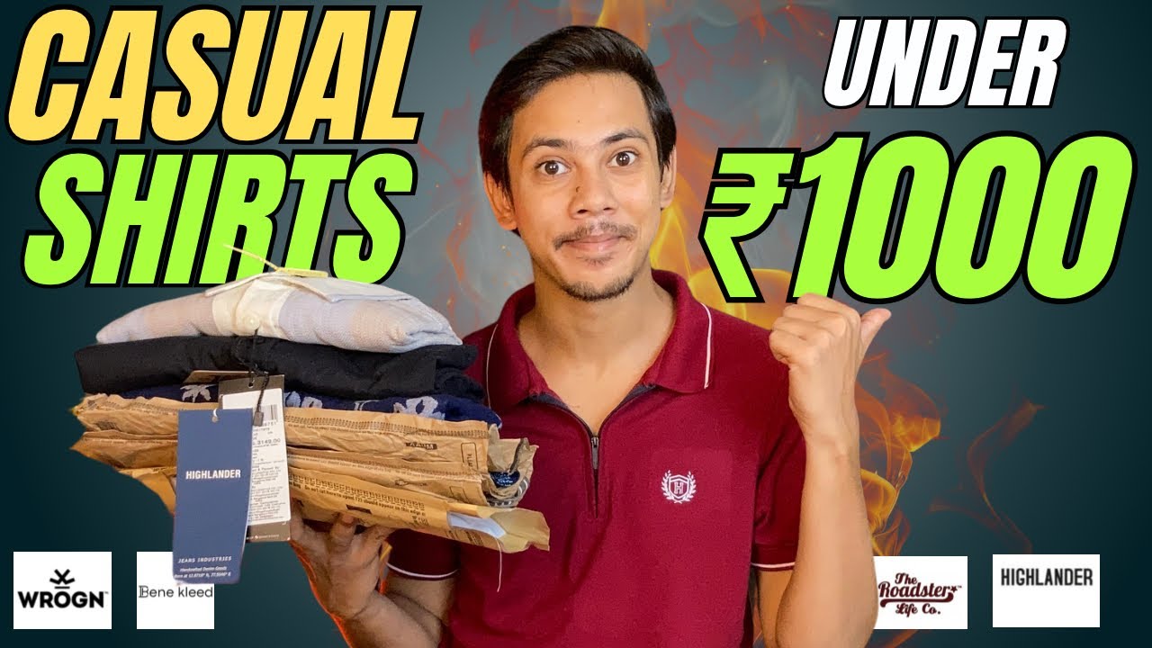 Best Casual Shirts for Men Under ₹1000 : Budget Haul & Review 