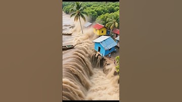 💥 “Massive Flood Wave Destroys Village in Seconds! 😱🌊”#shorts #viral #shortvideo