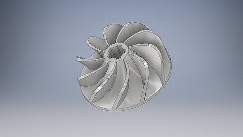 Tutorial Autodesk Inventor ejercicio 15 pieza de turbina