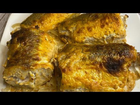 Минтай в духовке!!!Самый вкусный и простой рецепт.