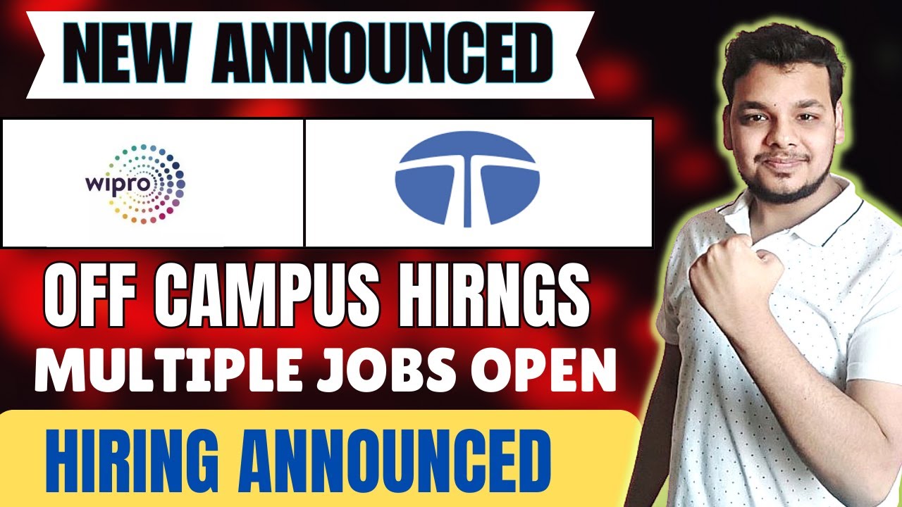 Wipro , DHL , Tata Hiring Announced | OFF Campus Drive | 2025, 2024 Batch Hiring | Fresher Jobs
