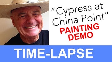 Plein Air Painting Time-lapse of "Cypress with China Point"