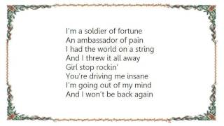 Bryan Ferry - Soldier of Fortune Lyrics