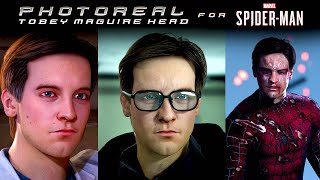 Photoreal Tobey Maguire Head Replacer (RAIMI STYLE Cinematic)  - Marvel’s Spider Man PC Mods -