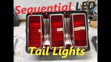 Installing United Pacific sequential LED tail lights in a 1969 Mustang