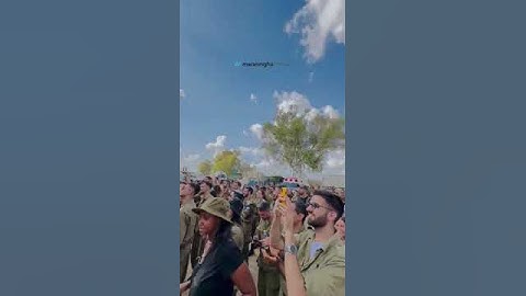 Thumbnail of 'It's an honor to sing for you': Ishay Ribo inspires IDF soliders #israel #gaza