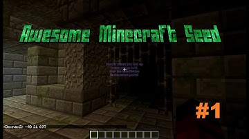 AWESOME Minecraft Seed!! (Stronghold, Ravines, Mineshafts, Spawners etc.)