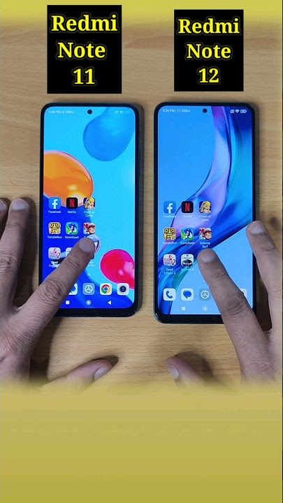 Redmi Note 12 vs Redmi Note 11 Speed Comparison | #shorts