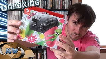 Splatoon 2 Edition Nintendo Switch Pro Controller - Unboxing + Comparison