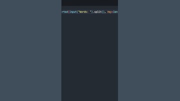 Sort Word By length in Python #coding #pythonforeveryone #programming