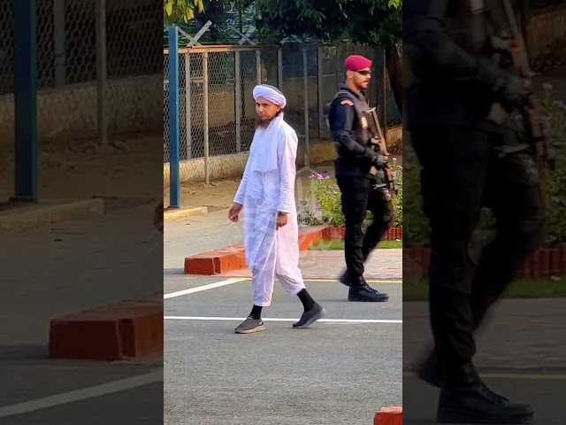 Mufti Tariq Masood Protocol At Wagah Border #protocol #shorts #tariqmasood #islam #allah #ytshorts class=