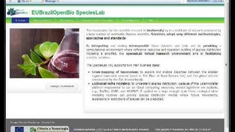 Use Case2: ecological niche modelling tool early demonstration