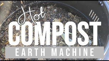 My new Earth Machine compost bin is running hot at only 50% capacity