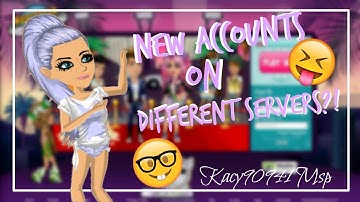 New Accounts On Different Servers!