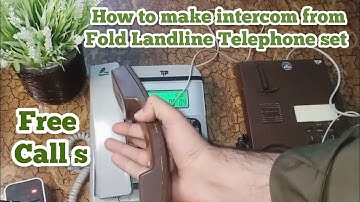 How to make intercom from old Landline Telephone set | Tech Point Pk