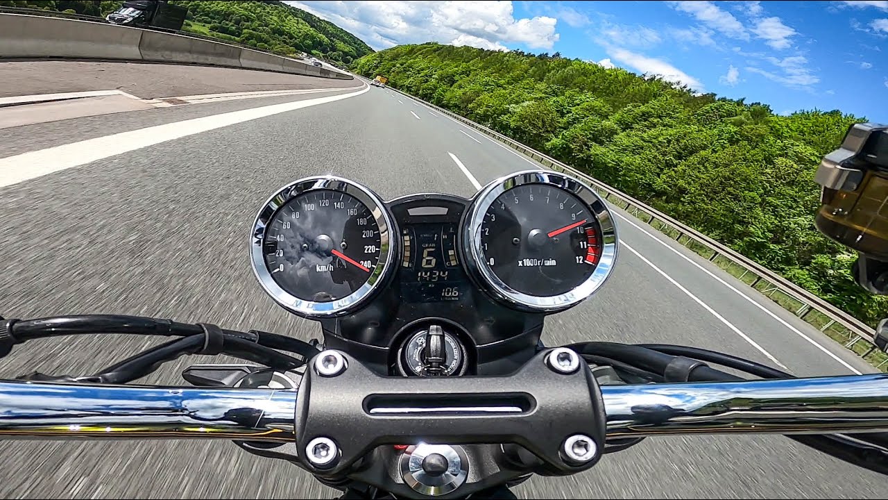 Kawasaki Z900RS Topspeed Test