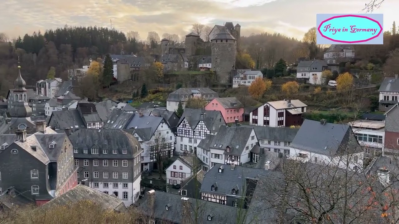 Monschau - A historic town in the Eifel region of Germany