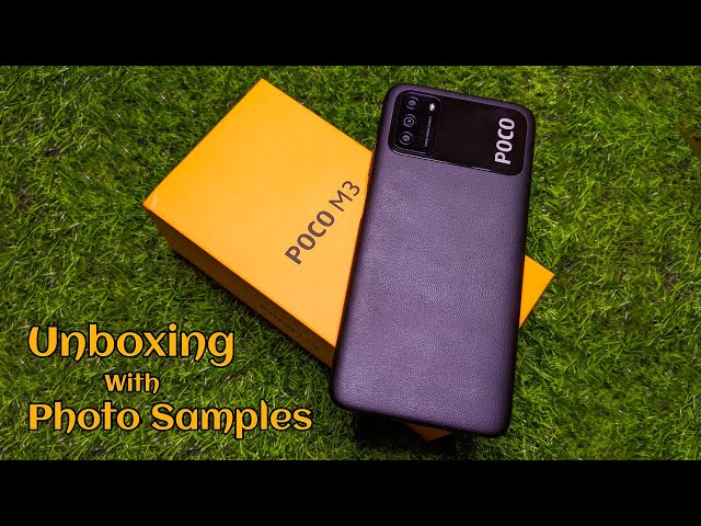 Xiaomi Poco M3 Unboxing & First Look - 48MP Triple Camera, Photo Sample, 6000mAh, Snapdragon