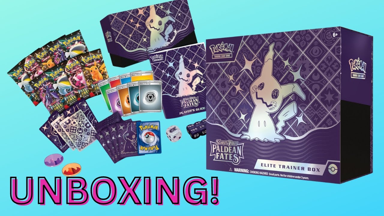 Pokemon Paldean Fates Elite Trainer Box Unboxing Unboxing Review