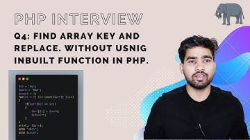 how to find and replace all same array key in php without using inbuilt function #todospecial #php