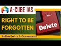 Right to be forgotten  gs paper  2  a cube ias  prelims 2020