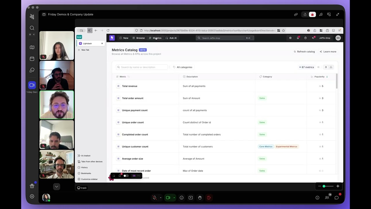 Lightdash demo: Improved search for AI agents