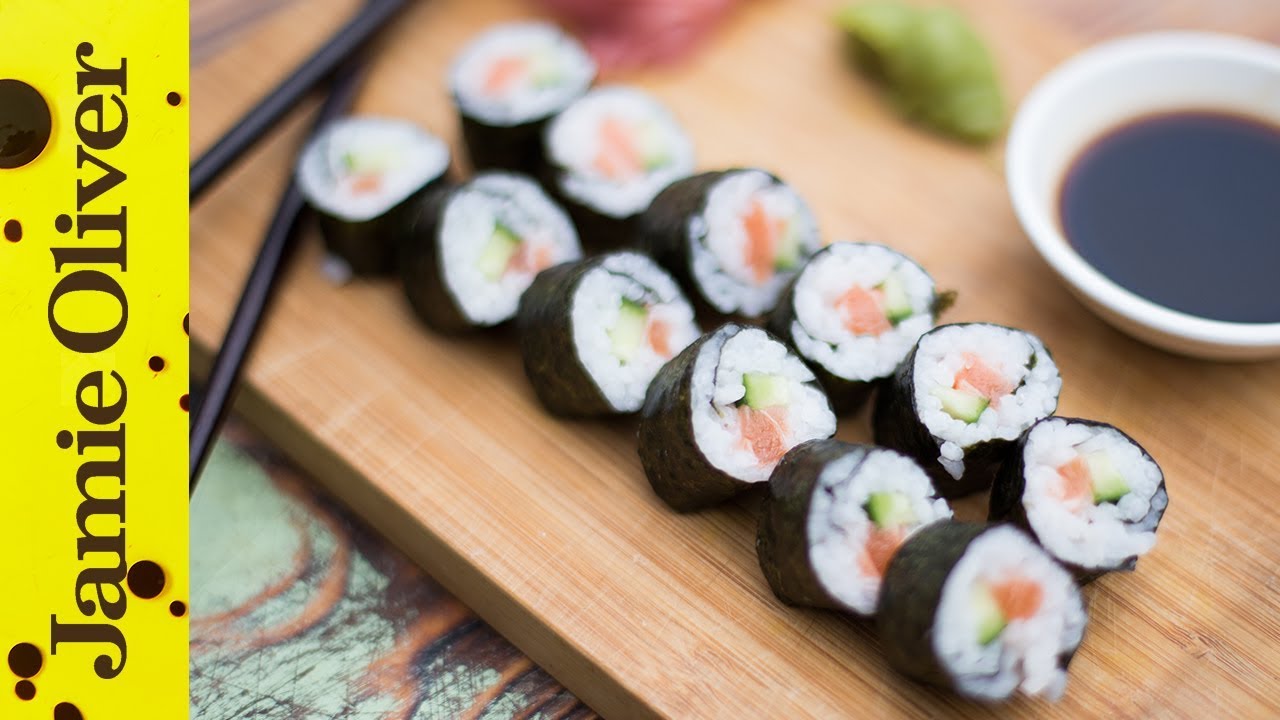 Simple Salmon Sushi | Food Busker & Haste