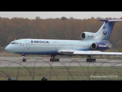 Tupolev Tu-154M RA-85757 Alrosa. Takeoff Domodedovo 13.10.2018