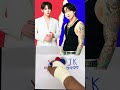 V vs Jungkook ⚡ Visual vs Golden Maknae! #shorts #vs