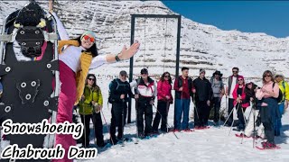 Snowshoeing Chabrouh Dam