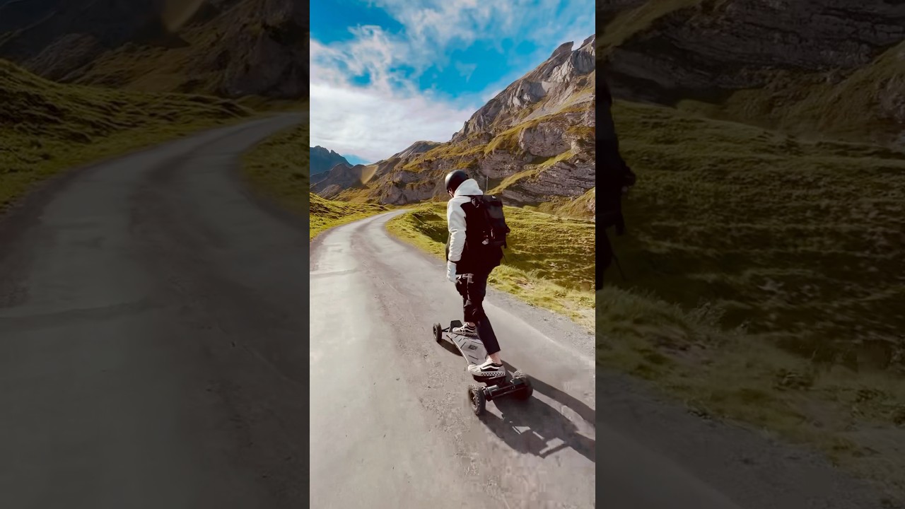 Vorschaubild des Videos: STUNNING Swiss Alps Electric Skateboard Ride - ONSRA VELAR