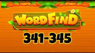 WORD FIND Word Connect Games level 341 342 343 344 345