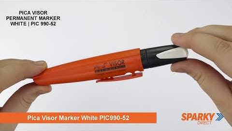 PICA VISOR PERMANENT MARKER WHITE | PIC 990-52