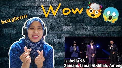 ISABELLA 98 - Jamal Abdillah, Zamani & Ameng (Konsert 3 Suara) | 🇮🇩 Reaction