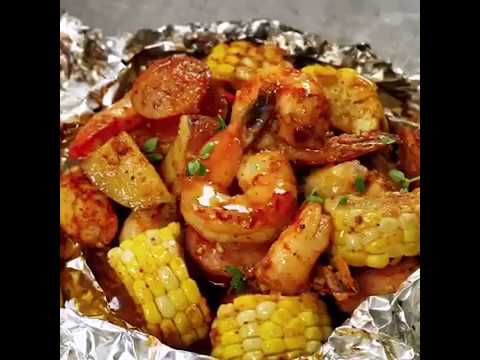 resep-masakan-udang-rebus-menggunakan-alumunium-foil-//-shrimp-boil-foil-packs